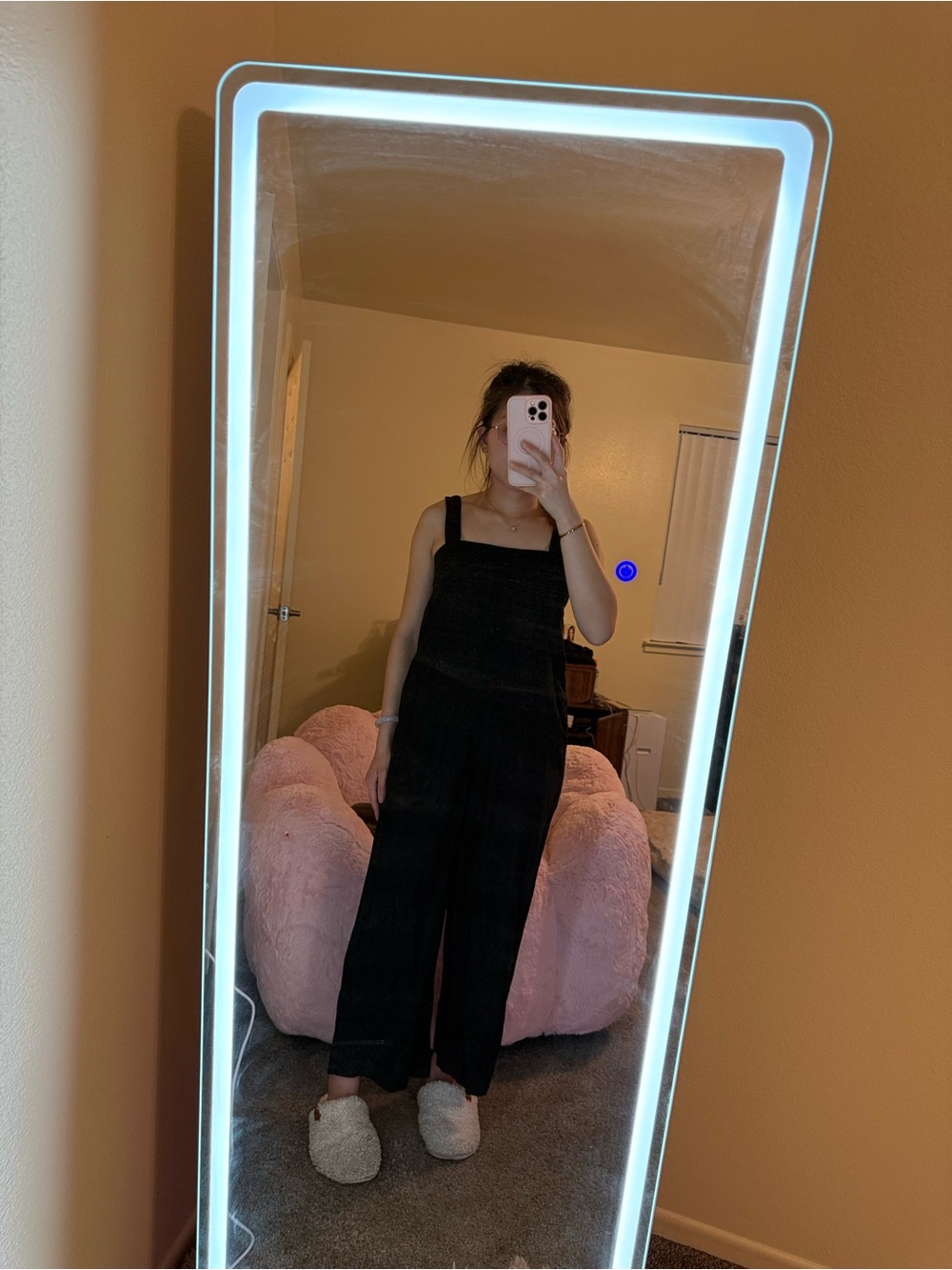 Uniqlo Women's Black Wide-Leg Jumpsuit